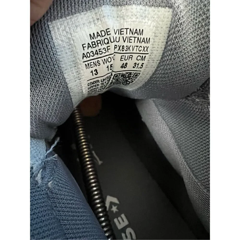 Converse Ctas Malden Street Mid Sneakers Women's Shoes Canvas Lunar Gray A03453F - Picture 6 of 8